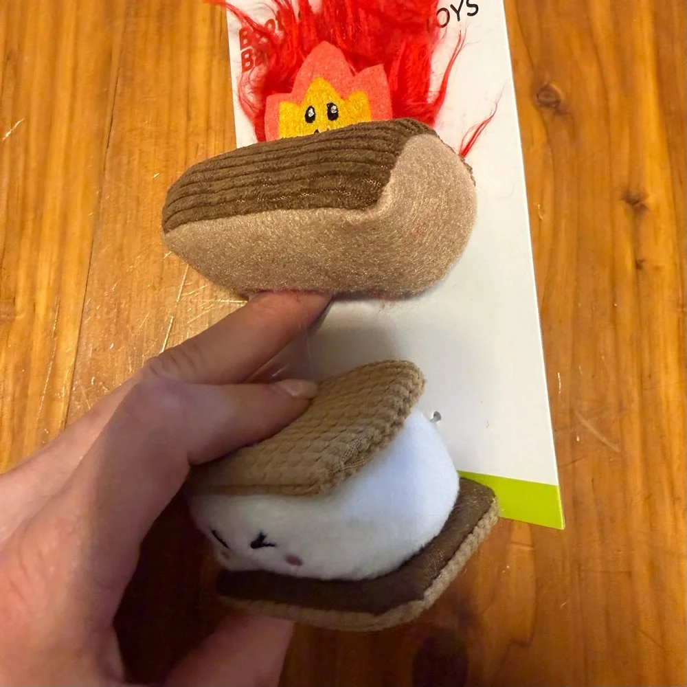 Boots & Barley S'mores & Fire Cat Catnip Plush Toys - New